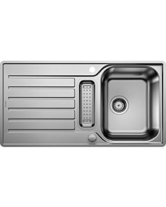 Blanco sink 517281 94 x 49 cm, stainless steel brush finish, reversible, with drain remote control / bowl