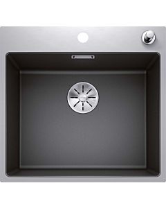 Blanco SUBLINE 500-IF / ASteelFrame sink 524111 54.3 x 51 cm, PuraDur anthracite, installation from above, with pull-button remote control
