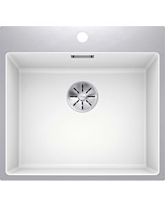 Blanco SUBLINE 500-IF / ASteelFrame évier 524114 54,3x51cm, PuraDur blanc , installation par le haut, sans télécommande de vidange