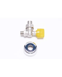Bosch No. gas tap 7738112220 R 2000 / 2, corner shape with rosette, for natural and liquid gas