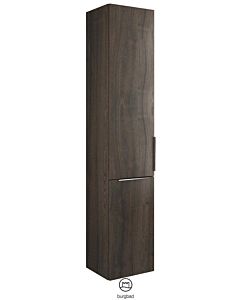 Burgbad Eqio cabinet HSFC035RF2012 35 x 176 x 32 cm, chestnut decor truffle, 2000 door, right, laundry dump