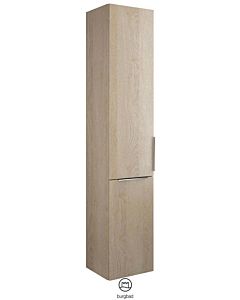 Burgbad Eqio cabinet HSFC035RF3180 35 x 176 x 32 cm, cashmere oak decor, 2000 door, right, laundry dump
