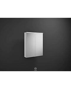 Burgbad Eqio Spiegelschrank SPGS065 65x80x17cm, 2 Türen, weiß hochglanz