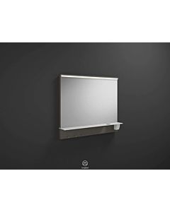 Eqio illuminated mirror SEZQ090F2010 90 x 76.9 x 15 cm, gray high gloss, horizontal LED Burgbad