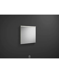 Burgbad Eqio Leuchtspiegel SIGZ065F2010 65 x 63,5 x 6 cm, Grau Hochglanz, horizontale LED-Aufsatzleuchte