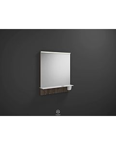 Eqio illuminated mirror SEZQ065F2012 65 x 76.9 x 15 cm, chestnut decor truffle, horizontal LED Burgbad