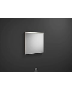 Burgbad Eqio Leuchtspiegel SIGZ065F2012 65 x 63,5 x 6 cm, Marone Dekor Trüffel, horizontale LED-Aufsatzleuchte