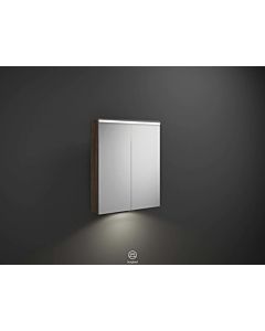 Burgbad Eqio mirror cabinet SPGT065F2012 65 x 80 x 17 cm, chestnut decor truffle