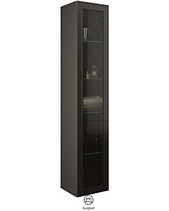 Burgbad tall cabinet HSKC035LF3194 176x32x35cm, left, gray high gloss