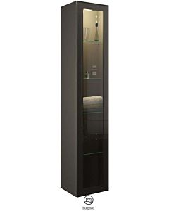 Burgbad tall cabinet HSKD035LF3194 176x32x35cm, left, gray high gloss