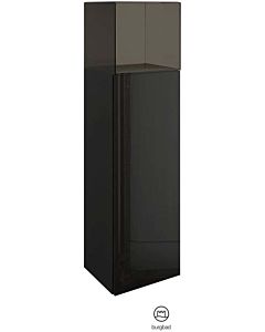 Burgbad half-height cabinet SFKK035LF3195 128x32x35cm, 2000 door, left, black high gloss