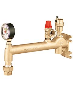 Caleffi vessel connection group 336631 3/4 &quot;x3 bar, brass, up to 50 kW, with flap valve