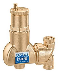 Caleffi Discal Mikroblasenabscheider 551705 3/4" IG, Messing-Gehäuse, für horizontale und vertikale Rohrleitungen