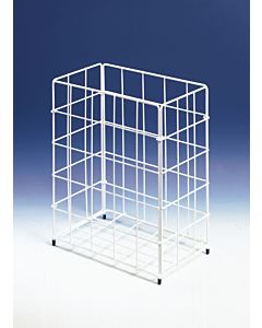 CWS paper basket small 903102600 30x18x36cm, approx. 20 l, steel wire, white