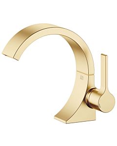 Dornbracht Cyo single lever mixer 33500811-28 for washbasin, projection 143mm, with waste fitting, brushed brass