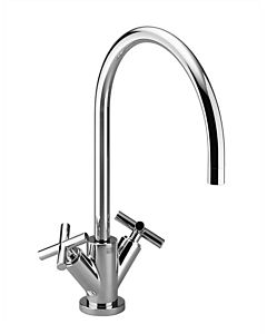 Dornbracht Tara . Two-handle sink mixer 22815892-06 projection 235 mm, matt platinum