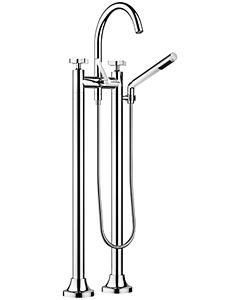 Dornbracht Vaia two-hole bath mixer 25943809-28 free-standing, with shower set, brushed brass