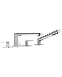 Dornbracht Lulu four-hole faucet 27512710-06 for rim / tile edge mounting, matt platinum