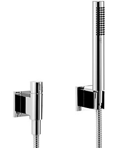 Dornbracht Symetrics shower set 27809980-08 with individual rosettes and volume control, platinum
