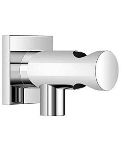Dornbracht wall connection elbow 28490970-28 with integrated shower holder, brushed brass