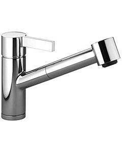 Dornbracht Eno single-lever sink mixer 33870760-06, pull-out, with shower function, projection 225 mm, matt platinum