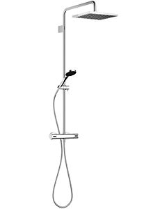 Dornbracht Symetrics shower set 34459980-99 with shower thermostat, projection standing shower 450 mm, dark platinum matt