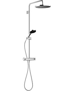 Dornbracht shower set 34460979-99 with shower thermostat, projection standing shower 450 mm, dark platinum matt