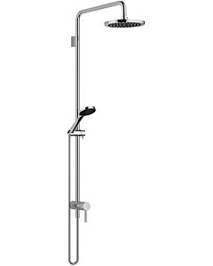 Dornbracht shower set 36112970-33 with single-lever shower mixer, projection standing shower 450 mm, matt black