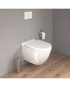 Duravit Starck 3 Wand-WC Rimless® Set 45270900A1 rimless, mit Sitz und Bestigungssystem Durafix