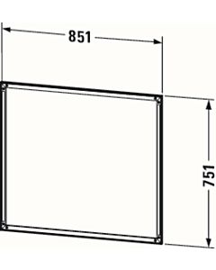 Duravit L-Cube installation frame LC968600000 85 x 2000 cm, with touch LED