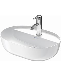 Duravit Luv washbasin 03805000001 50x40cm, ground, 2000 tap hole, without overflow, with tap hole bank, white WonderGliss