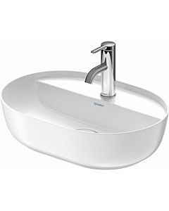 Duravit Luv washbasin 03805026001 50x40cm, ground, 2000 hole, without overflow, with tap hole bank, white/white WonderGliss