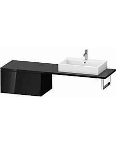 Duravit L-Cube base cabinet LC585404040 72 x 54.7 cm, black high gloss, for console, 2000 pull-out
