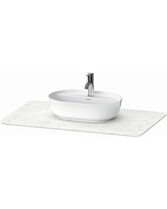 Duravit Luv washbasin console LU946901717 98.8 x 59.5 cm, made of quartz stone, with 2000 cut-out, white structure