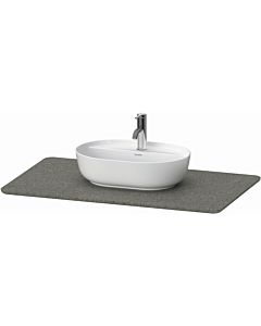 Duravit Luv washbasin console LU946903333 98.8 x 59.5 cm, made of quartz stone, with 2000 cut-out, gray structure