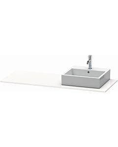 Duravit XSquare console XS060GR2222 140x55cm, with 2000 cutout, right, white high gloss