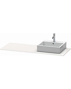 Duravit XSquare console XS060GR8585 140x55cm, with 2000 cutout, right, white high gloss