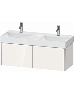 Duravit XSquare Meuble sous lavabo XS406402222 118,4x39,7x46cm, 2 blanc , blanc très brillant