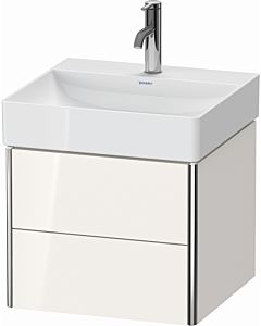 Duravit XSquare Meuble sous lavabo XS416002222 48,4x39,7x46cm, 2 tiroirs, blanc très brillant