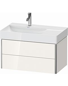 Duravit XSquare Meuble sous lavabo XS416802222 78,4x39,7x46cm, 2 tiroirs, blanc très brillant