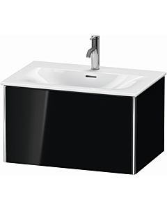 Duravit XSquare Meuble sous lavabo XS422304040 71x39,7x47,8cm, noir brillant, 1 tiroir