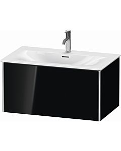 Duravit XSquare Meuble sous lavabo XS422404040 81x39,7x47,8cm, noir très brillant, 1 tiroir