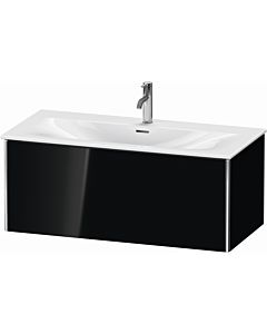 Duravit XSquare Meuble sous lavabo XS422504040 101x39,7x47,8cm, noir, brillant, 1 tiroir