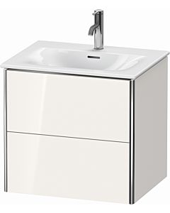 Duravit XSquare Meuble sous lavabo XS432202222 61x56x47,8cm, blanc très brillant, 2 tiroirs