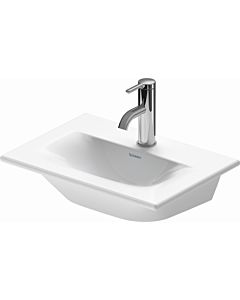Duravit Viu lave-mains 0733450070 45 x 35 cm, sans trou pour robinet, blanc , sans débordement, avec plateau pour robinet