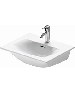 Duravit Viu lave-mains 2344530060 53x43cm, sans trou pour le robinet, blanc , avec débordement, avec plateau pour le robinet