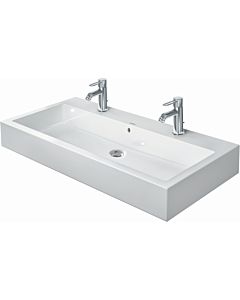 Duravit washbasin Vero 0454100026 100 x 47 cm, white, ground, with 2 tap holes