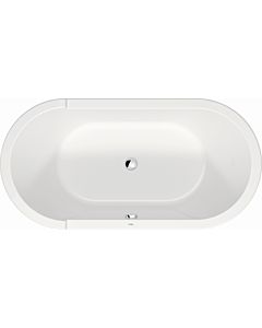 Duravit Starck Oval bathtub 700409000000000 160 x 80 x 46 cm, free-standing, with 2 sloping backrests, acrylic panelling, white