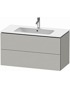 Duravit L-Cube vanity unit LC624200707 102 x 48, 2000 cm, concrete gray matt, 2 drawers, wall-hung