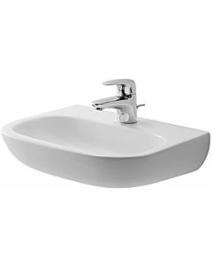 Duravit D-Code lavabo 0707450070 45 x 34 cm, sans trop-plein, sans trou pour robinetterie, blanc